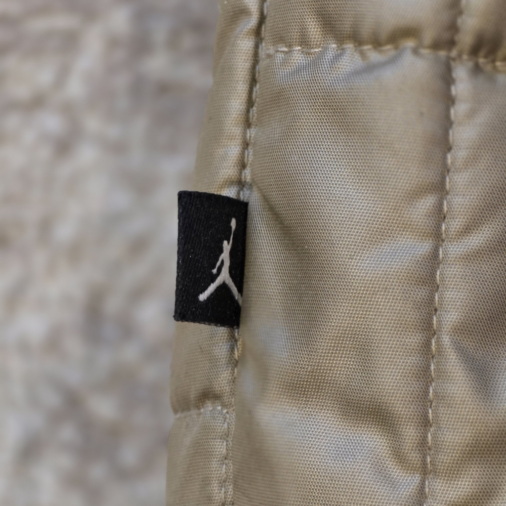 Jordan Brand Tan/Gold Quilted Bomber Jacket - Picture 6 of 9